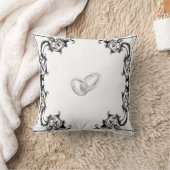 ZWARTE ZWART- EN WITTE RANDVLEES KUSSEN (Deken)