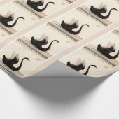 ZWARTE ZWART WRAPPINGSPAPIER CADEAUPAPIER (Hoek)