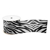 Zwarte zwarte zebra print safari verjaardagsfeestj lint (Spoel)