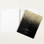 Zwartegroud Glitter Meisjes Monogram Planner (Display)