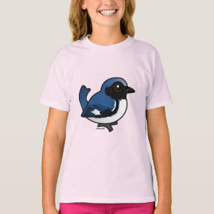 Zwartkeelblauwe strijder t-shirt