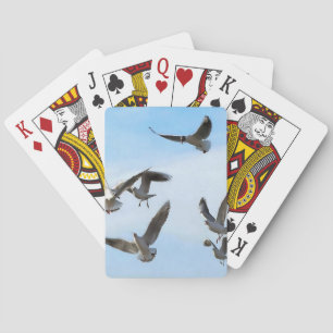 Zwartkopmeeuwen van de Bosporus Kunst Pokerkaarten