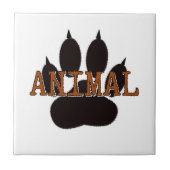 Zwartproefafdrukken Tegeltje (Voorkant)