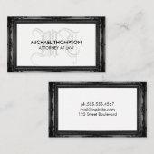 Zwartrand Antiek Visitekaartje (Voorkant / Achterkant)