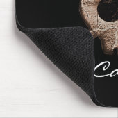 Zwartrand schedel & botten Zwarte computer muismat (Hoek)