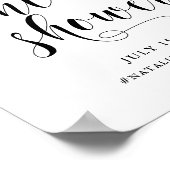 Zwartruit Online Bruidsbruiloft Welkom Poster (Hoek)