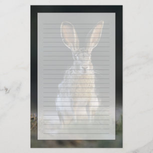 Zwartstaartjackrabbit, Lepus californicus, 2 Briefpapier