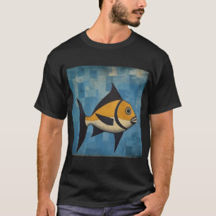 Zwartvin Gele Vis T-shirt