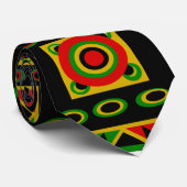 Zwartwitgrijs patroon stropdas (Opgerold)