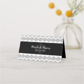  zwartwitkalligrafie Damask Wedding (Achterkant)