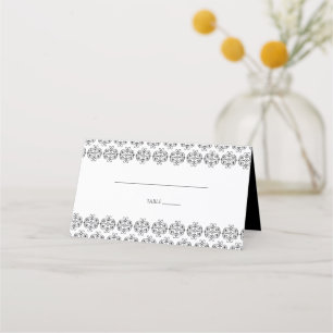 zwartwitkalligrafie Damask Wedding