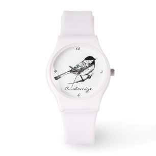 Zwartwitkapje Thunder_Cove Horloge