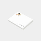 Zwartwittevogel Post-it® Notes (Schuin)