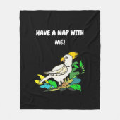 Zwavelcockatoeage Fleece Deken (Voorkant)