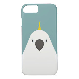 Zwavelkuifkaketoe - vogelillustratie iPhone 8/7 hoesje