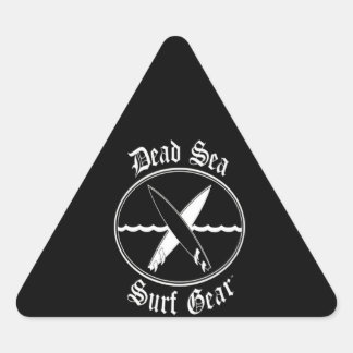 Zwaveloverloop| Dood Zee surfvistuig Driehoek Sticker