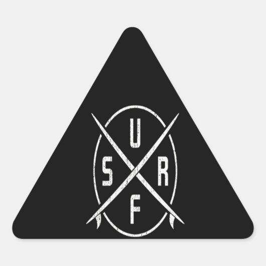 Zwaveloverloop | Surfdeksel Driehoek Sticker (Voorkant)