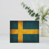 Zweden Briefkaarten met vlag (Staand voorkant)