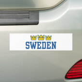 Zweden Bumpersticker (Op auto)