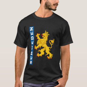 Zweden Cadeau Vlag Sverige Vintage Zweden Malmö Zw T-shirt