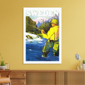 Zweden Canvas Afdruk (Insitu (Woonkamer))