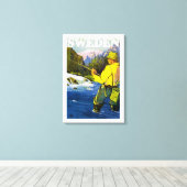 Zweden Canvas Afdruk (Insitu (Houten vloer))