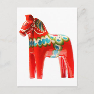 Zweden Dala Horse Briefkaart