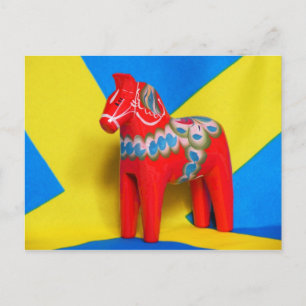 Zweden Dala Horse Briefkaart