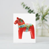 Zweden Dala Horse Briefkaart (Staand voorkant)