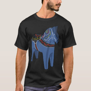 Zweden Dala Horse Dalecarlian Zweeds T-shirt