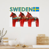 Zweden Dala Horse Poster (Keuken)