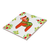 Zweden Dala Horse Tegeltje (Zijkant)