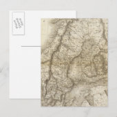 Zweden, Denemarken, Noorwegen Briefkaart (Voorkant / Achterkant)