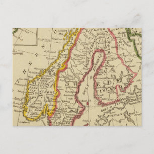 Zweden, Denemarken, Noorwegen, Finland, IJsland Briefkaart