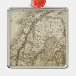 Zweden, Denemarken, Noorwegen Metalen Ornament