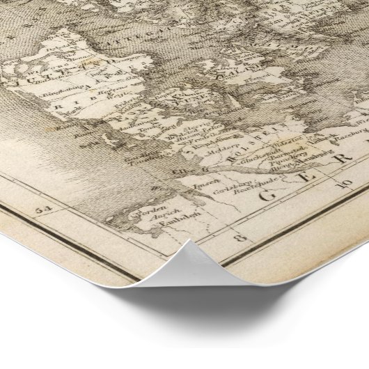 Zweden, Denemarken, Noorwegen Poster (Hoek)