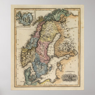 Zweden en Noorwegen 6 Poster
