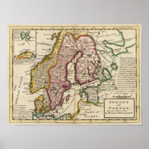 Zweden en Noorwegen 9 Poster