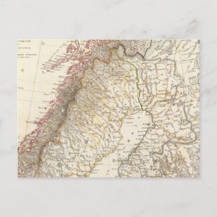 Zweden en Noorwegen, noord, Rusland Briefkaart