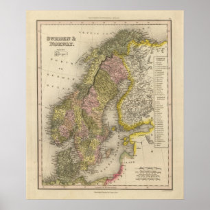 Zweden en Noorwegen Poster