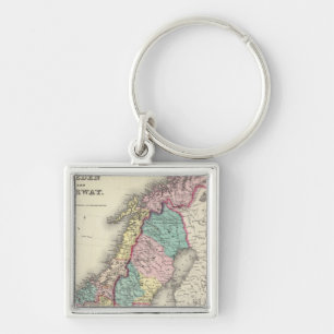 Zweden en Noorwegen Sleutelhanger