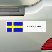 ZWEDEN FLAG Bumpersticker (Op auto)