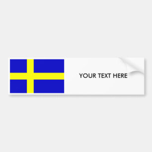 ZWEDEN FLAG Bumpersticker