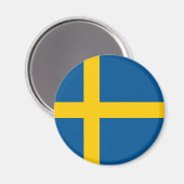 Zweden Flag Magnet Magneet (Voorkant / Achterkant)