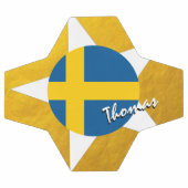 Zweden Football & goudvlag Zweden Voetbal (Enkel)