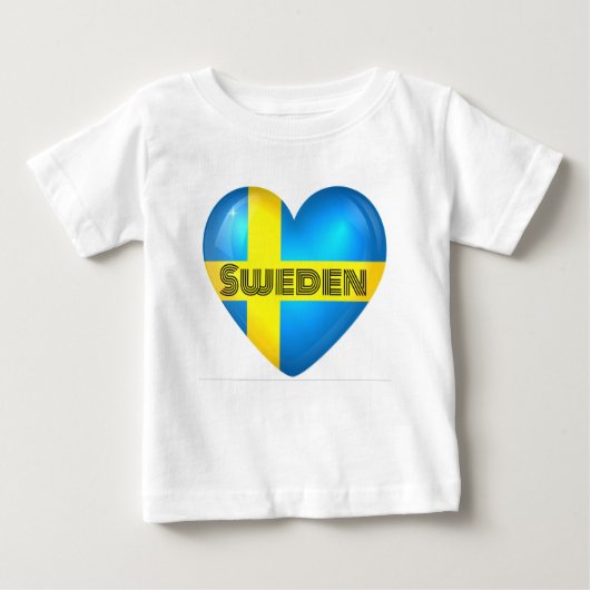 Zweden Heart Flag (Voorkant)