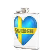 Zweden Heart Flag Heupfles (Links)