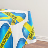 Zweden Heart Flag Tafelkleed (Voorbeeld)