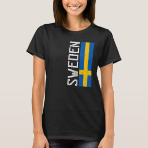 Zweden Heritage Pride Country Support Zweedse vlag T-shirt