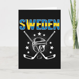 Zweden IJs Hockey Liefhebbers Jersey - Zweeds Hock Kaart